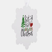 Vrolijk kerstfeest ornament kaart (Rechts)