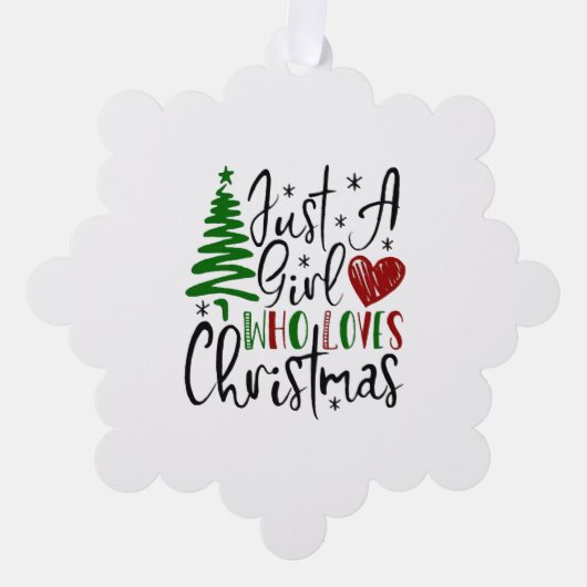 Vrolijk kerstfeest ornament kaart (Voorkant)