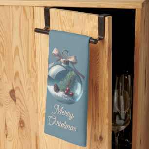 Vrolijk Kerstfeest Ornament Keuken Handdoek