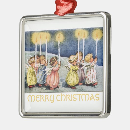 Vrolijk kerstfeest Ornament op het engelse plein (Links)