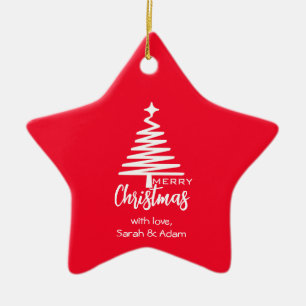 Vrolijk kerstfeest ornament te personaliseren