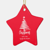 Vrolijk kerstfeest ornament te personaliseren (Links)
