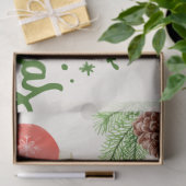 Vrolijk kerstfeest Ornamenten en koekjeskoekjes Tissuepapier (Geschenk)