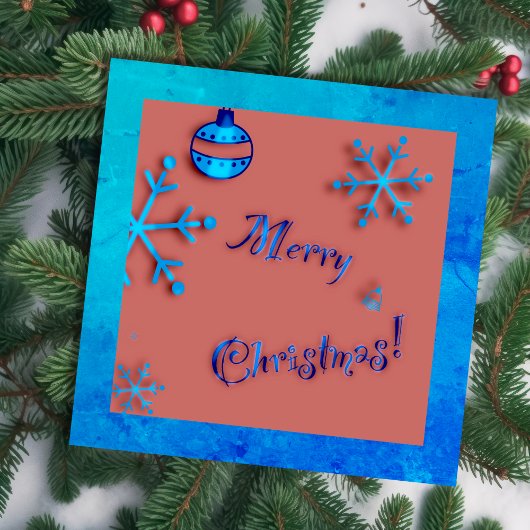 Vrolijk kerstfeest, ornamenten en sneeuwkristallen