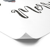  Vrolijk Kerstfeest Ornamenten Poster (Hoek)