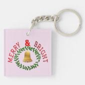 Vrolijk kerstfeest Ornamenten: Sleutelhanger (Achterkant)
