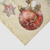 "Vrolijk kerstfeest"  Ornamenten Tissuepapier (Detail)