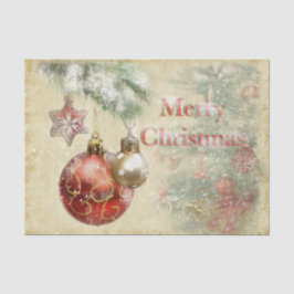 "Vrolijk kerstfeest" Ornamenten Tissuepapier