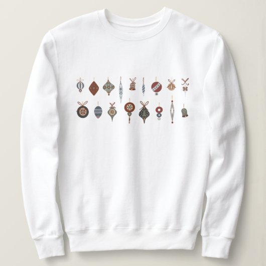  Vrolijk Kerstfeest Ornamenten Trui (Design voorkant)