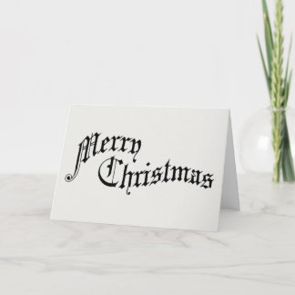 Vrolijk kerstfeest Oude Fashioned Typografie Feestdagen Kaart