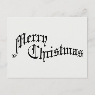 Vrolijk kerstfeest Oude Fashioned Typografie Feestdagenkaart