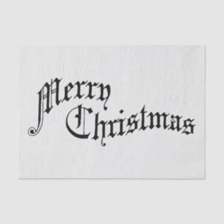 Vrolijk kerstfeest Oude Fashioned Typografie Tissuepapier