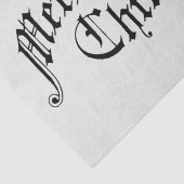 Vrolijk kerstfeest Oude Fashioned Typografie Tissuepapier (Detail)