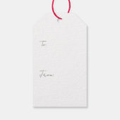 Vrolijk Kerstfeest Outdoor Tenting Santa Claus Cadeaulabel (Achterkant)