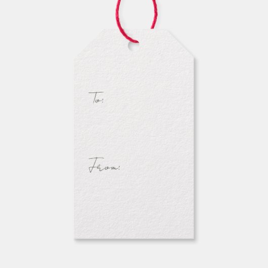 Vrolijk Kerstfeest Outdoor Tenting Santa Claus Cadeaulabel (Achterkant)