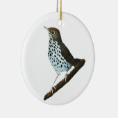 Vrolijk kerstfeest ~Ovenbird~ Keramisch Ornament (Rechts)