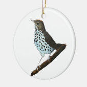 Vrolijk kerstfeest ~Ovenbird~ Keramisch Ornament (Links)
