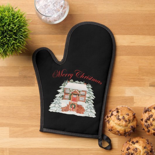 Vrolijk kerstfeest ovenwant (Top down)