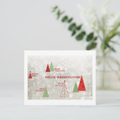 Vrolijk kerstfeest over de hele wereld feestdagenkaart (Staand voorkant)