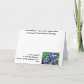 Vrolijk kerstfeest over de kilometers feestdagen kaart (Achterkant)