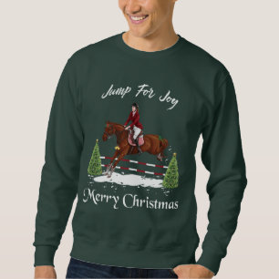 Vrolijk kerstfeest, paardensportschoen trui