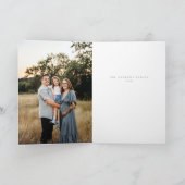 Vrolijk Kerstfeest Painterly Deer Design Feestdagen Kaart (Binnen)