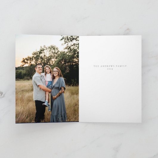 Vrolijk Kerstfeest Painterly Deer Design Feestdagen Kaart (Binnen)