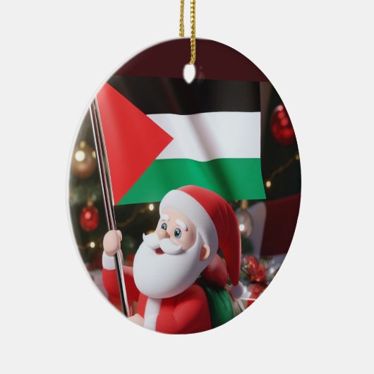 Vrolijk kerstfeest, Palestina: rechtvaardig eenhei Keramisch Ornament (Rechts)