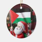 Vrolijk kerstfeest, Palestina: rechtvaardig eenhei Keramisch Ornament (Links)