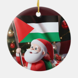 Vrolijk kerstfeest, Palestina: rechtvaardig eenhei Keramisch Ornament