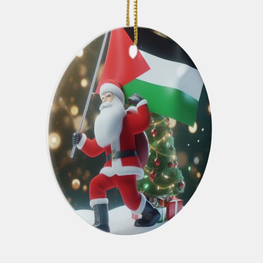 Vrolijk kerstfeest, Palestina: rechtvaardig eenhei Keramisch Ornament (Rechts)