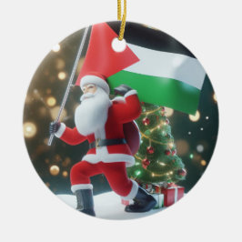 Vrolijk kerstfeest, Palestina: rechtvaardig eenhei Keramisch Ornament