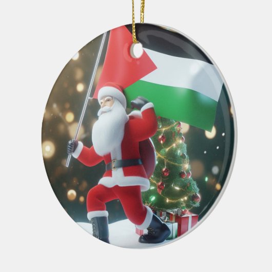 Vrolijk kerstfeest, Palestina: rechtvaardig eenhei Keramisch Ornament (Links)