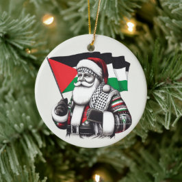 Vrolijk kerstfeest, Palestina: rechtvaardig eenhei Keramisch Ornament