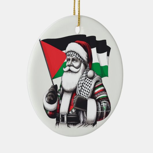 Vrolijk kerstfeest, Palestina: rechtvaardig eenhei Keramisch Ornament (Rechts)
