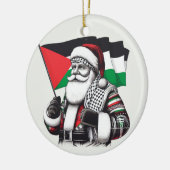 Vrolijk kerstfeest, Palestina: rechtvaardig eenhei Keramisch Ornament (Links)