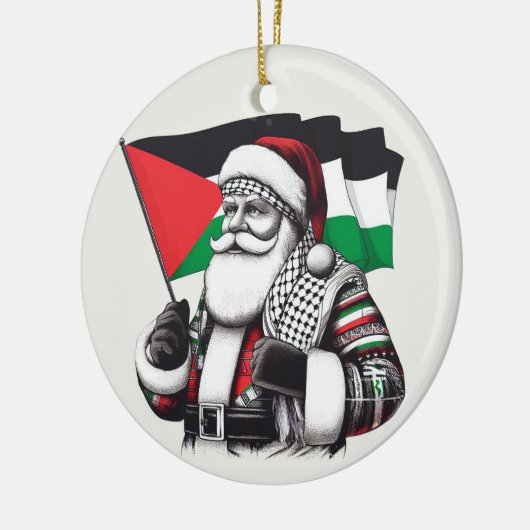Vrolijk kerstfeest, Palestina: rechtvaardig eenhei Keramisch Ornament (Links)