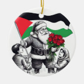 Vrolijk kerstfeest, Palestina: rechtvaardig eenhei Keramisch Ornament (Voorkant)