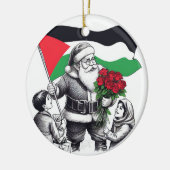 Vrolijk kerstfeest, Palestina: rechtvaardig eenhei Keramisch Ornament (Links)
