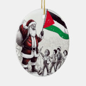 Vrolijk kerstfeest, Palestina: rechtvaardig eenhei Keramisch Ornament (Rechts)