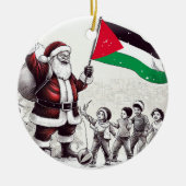 Vrolijk kerstfeest, Palestina: rechtvaardig eenhei Keramisch Ornament (Voorkant)