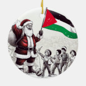 Vrolijk kerstfeest, Palestina: rechtvaardig eenhei Keramisch Ornament (Achterkant)