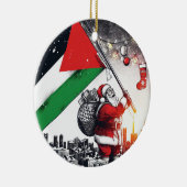 Vrolijk kerstfeest, Palestina: rechtvaardig eenhei Keramisch Ornament (Rechts)