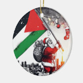 Vrolijk kerstfeest, Palestina: rechtvaardig eenhei Keramisch Ornament (Links)