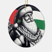 Vrolijk kerstfeest, Palestina: rechtvaardig eenhei Keramisch Ornament (Links)