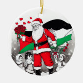Vrolijk kerstfeest, Palestina: rechtvaardig eenhei Keramisch Ornament (Voorkant)