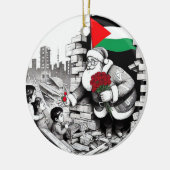 Vrolijk kerstfeest, Palestina: rechtvaardig eenhei Keramisch Ornament (Links)