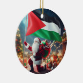 Vrolijk kerstfeest, Palestina: rechtvaardig eenhei Keramisch Ornament (Rechts)
