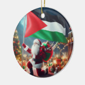 Vrolijk kerstfeest, Palestina: rechtvaardig eenhei Keramisch Ornament