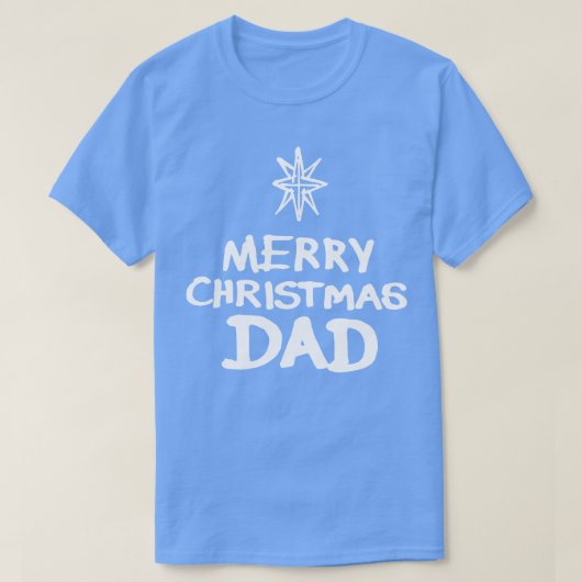 Vrolijk Kerstfeest Pap 1 T-shirt (Design voorkant)